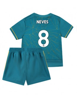 Wolves Ruben Neves #8 Auswärts Trikotsatz für Kinder 2022-23 Kurzarm (+ Kurze Hosen)
